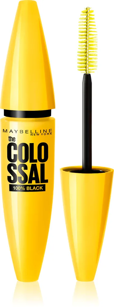 MAYBELLINE NEW YORK The Colossal 100% Black - Тушь для ресниц, 10.7 мл, оттенок Black