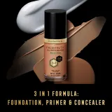 Max Factor Facefinity All Day Flawless - Тональная основа с защитой SPF 20, 30 мл, оттенок 77 Soft Honey — фото 4