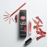 Eveline Cosmetics OH! my LIPS Matt - Набор для губ, 2 шт, оттенок 01 Neutral Nude — фото 2