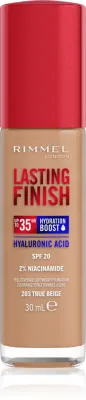 Rimmel Lasting Finish 35H Hydration Boost - Тональный флюид с SPF 20, увлажняющий, 30 мл, оттенок 203 True Beige