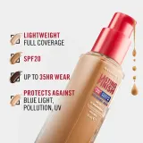 Rimmel Lasting Finish 35H Hydration Boost - Тональный флюид с SPF 20, увлажняющий, 30 мл, оттенок 203 True Beige — фото 2