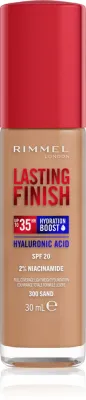 Rimmel Lasting Finish 35H Hydration Boost - Тональный флюид с SPF 20, увлажняющий, 30 мл, оттенок 300 Sand