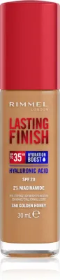 Rimmel Lasting Finish 35H Hydration Boost - Тональный флюид с SPF 20, увлажняющий, 30 мл, оттенок 350 Golden Honey