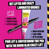 NYX Professional Makeup The Brow Glue Crazy Lift - Долговременный гель для бровей, 7 мл — фото 7
