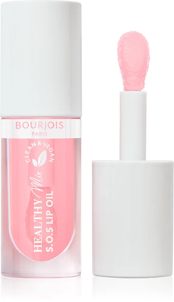 Bourjois Healthy Mix S.O.S Lip Oil - Блеск для губ с увлажняющим действием, 4.5 мл, оттенок 01 Douceur de Rose