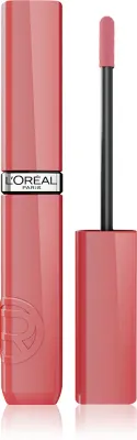 L’Oreal Paris Infaillible Laque Resistance - Долговременная помада в жидкой форме, увлажняющая и придающая блеск, 4.3 мл, оттенок 600 Le Nu Rose