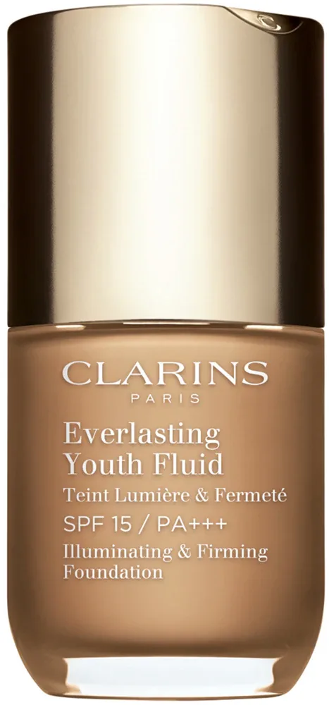 Clarins Everlasting Youth Fluid Foundation - Тональная основа с SPF 15, осветляющая, 30 мл, оттенок 114 Cappuccino