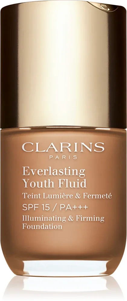 Clarins Everlasting Youth Fluid Foundation - Тональная основа с SPF 15, осветляющая, 30 мл, оттенок 113 Chestnut