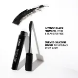 NOBEA Festive 3D Effect Mascara - Тушь для ресниц, придающая объем с эффектом 3D, 8 мл, оттенок 001 Black — фото 6