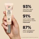 IT Cosmetics Your Skin But Better CC + Nude Glow - Крем CC с осветляющим эффектом, 32 мл, оттенок SPF 40 Medium — фото 4