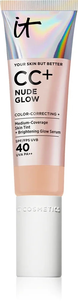 IT Cosmetics Your Skin But Better CC + Nude Glow - Крем CC с осветляющим эффектом, 32 мл, оттенок SPF 40 Neutral Medium