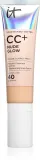 IT Cosmetics Your Skin But Better CC + Nude Glow - Крем CC с осветляющим эффектом, 32 мл, оттенок SPF 40 Fair Warm — фото 1