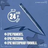 NYX Professional Makeup Epic Ink Liner - Точный водостойкий подводка для глаз, 1 мл, оттенок Midnight Rise — фото 4