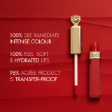 Dolce&Gabbana Flawless Everkiss Liquid Lip Mini - Матовая жидкая помада, 3 мл, оттенок 405 Devotion - Perfect Vibrant Red — фото 7