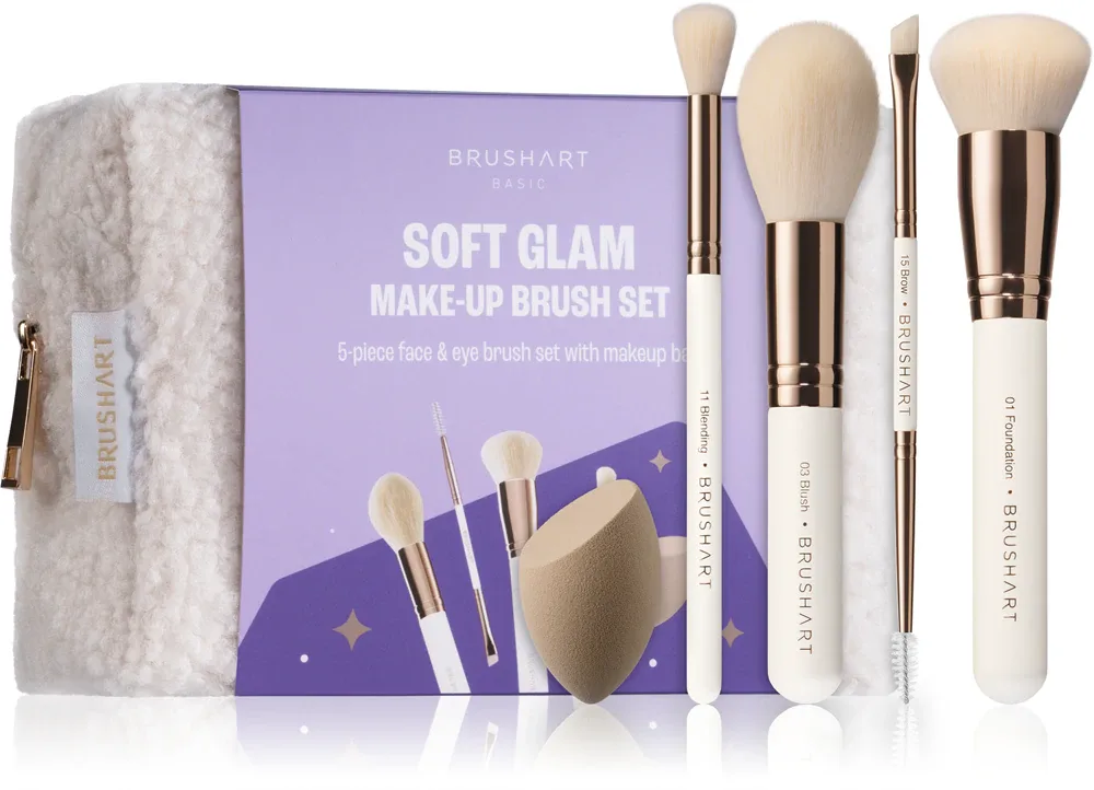 BrushArt Basic Soft Glam make-up brush set - Набор кистей для косметики, 1 шт