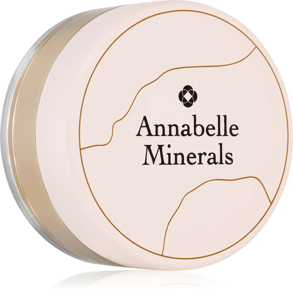 Annabelle Minerals Radiant Mineral Foundation - Минеральная пудровая тональная основа с осветляющим эффектом, 4 г, оттенок Golden Fair