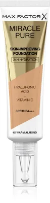 Max Factor Miracle Pure Skin - Тональная основа с защитой SPF 30, 30 мл, оттенок 45 Warm Almond