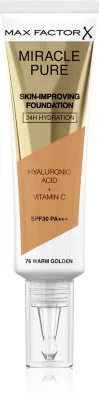 Max Factor Miracle Pure Skin - Тональная основа с защитой SPF 30, 30 мл, оттенок 76 Warm Golden