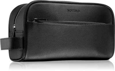 Косметичка мужская Notino Men Collection чёрная, с боковым карманом и ручкой, 22,5 × 12,5 × 9 см