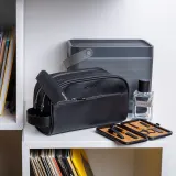 Косметичка мужская Notino Men Collection чёрная, с боковым карманом и ручкой, 22,5 × 12,5 × 9 см — фото 4