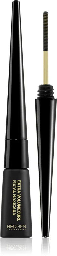 Neogen Dermalogy Extra Volume Curl Metal Maxicara - Тушь для ресниц, утолщающая и подкручивающая, 6 мл, оттенок Black