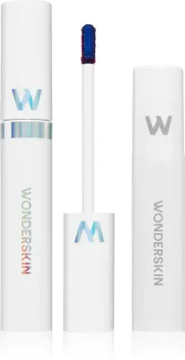 WONDERSKIN Wonder Blading Lip Stain Kit - Помада Peel-Off + активатор оттенка Бургундский красный, 4 мл, оттенок First Kiss