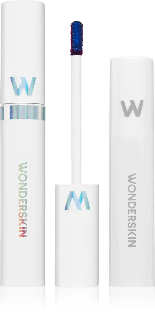 WONDERSKIN Wonder Blading Lip Stain Kit - Помада Peel-Off + активатор оттенка Бургундский красный, 4 мл, оттенок Playful