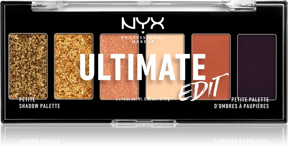 NYX Professional Makeup Ultimate Edit Petite Shadow - Палетка теней для век: палетка теней для век, 6 г, оттенок 06 Utopia