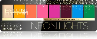 Eveline Cosmetics Neon Lights - Тушь для ресниц: палетка теней для век, 9.6 г