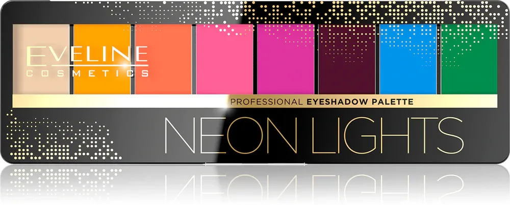 Eveline Cosmetics Neon Lights - Тушь для ресниц: палетка теней для век, 9.6 г
