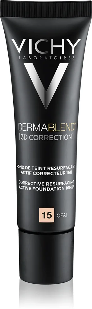 Vichy Dermablend 3D Correction - Тональная основа с корректирующим и разглаживающим эффектом SPF 25, 30 мл, оттенок 15 Opal
