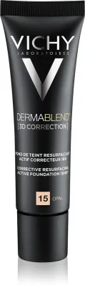 Vichy Dermablend 3D Correction - Тональная основа с корректирующим и разглаживающим эффектом SPF 25, 30 мл, оттенок 15 Opal