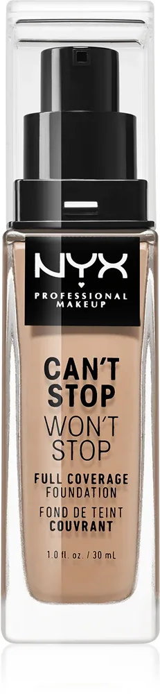 NYX Professional Makeup Can't Stop Won't Stop Full Coverage Foundation - Тональный фонд "Подклад мощно крывающий", 30 мл, оттенок Light Ivory