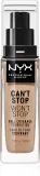 NYX Professional Makeup Can't Stop Won't Stop Full Coverage Foundation - Тональный фонд "Подклад мощно крывающий", 30 мл, оттенок Light Ivory — фото 1