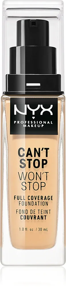 NYX Professional Makeup Can't Stop Won't Stop Full Coverage Foundation - Тональный фонд "Подклад мощно крывающий", 30 мл, оттенок 07 Natural