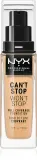 NYX Professional Makeup Can't Stop Won't Stop Full Coverage Foundation - Тональный фонд "Подклад мощно крывающий", 30 мл, оттенок 7.5 Soft Beige — фото 1