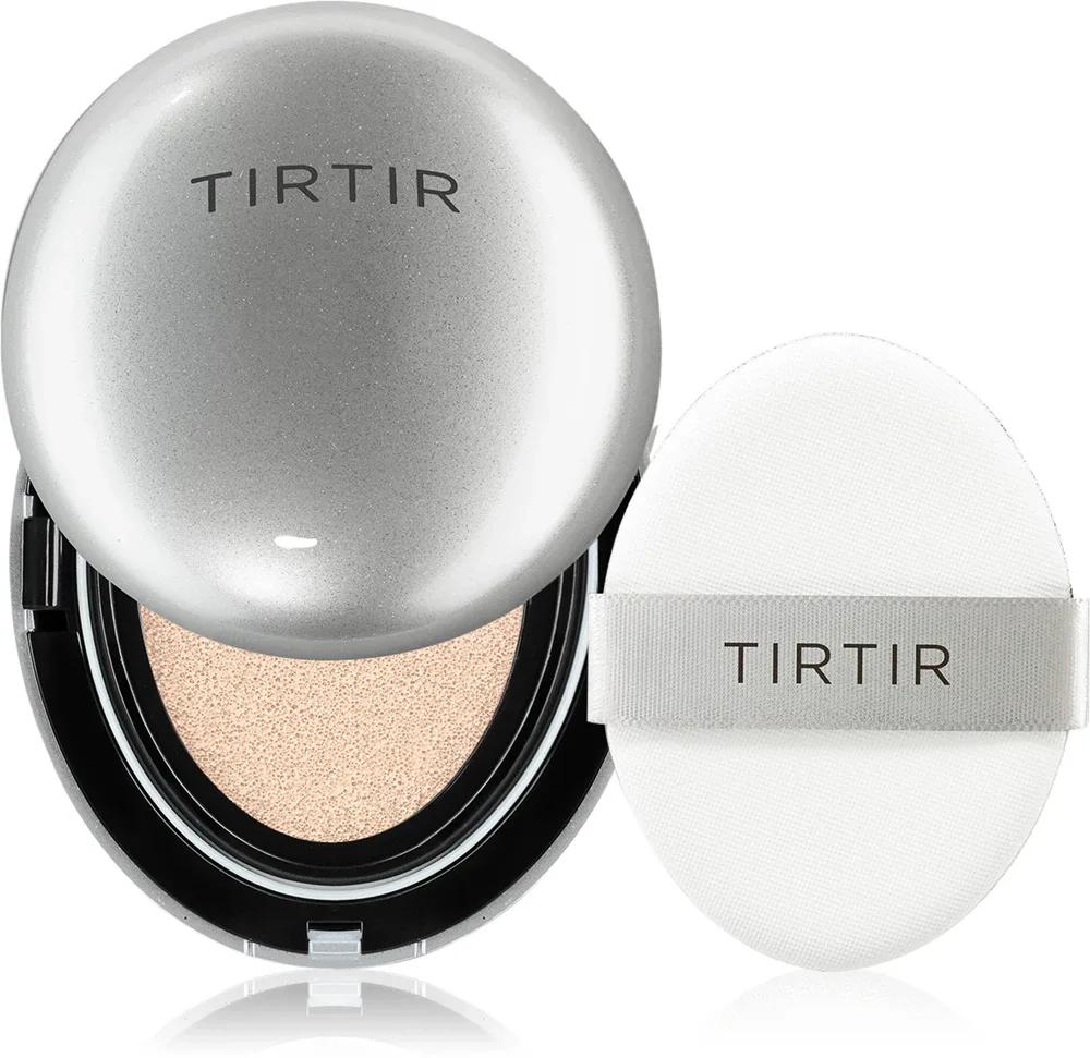 TIRTIR Mask Fit Aura Cushion Mini - Увлажняющая основа в губке с эффектом осветления, 4.5 г, оттенок 17C Porcelain