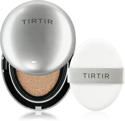 TIRTIR Mask Fit Aura Cushion Mini - Увлажняющая основа в губке с эффектом осветления, 4.5 г, оттенок 35N Walnut