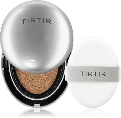 TIRTIR Mask Fit Aura Cushion Mini - Увлажняющая основа в губке с эффектом осветления, 4.5 г, оттенок 43N Deep Cocoa
