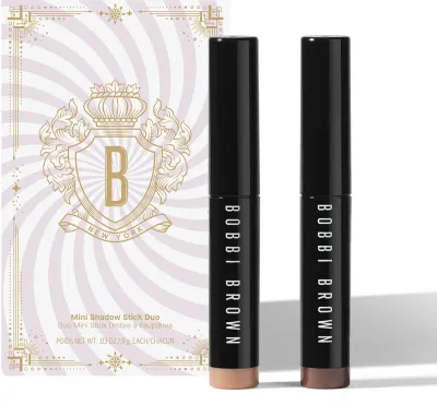Bobbi Brown Holiday Mini Long-Wear Cream Shadow Stick Duo - Тени для век в карандаше набор подарочный оттенок Dusty Mauve/Golden Pink, 1 шт