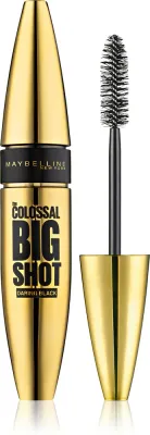 MAYBELLINE NEW YORK The Colossal Big Shot Daring Black - Тушь для ресниц, добавляющая объем, экстра черная, 9.5 мл