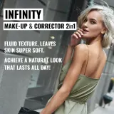 Dermacol Infinity - Тональный фонд с высокой степенью покрытия SPF 15, 20 г, оттенок 01 Fair — фото 2