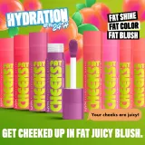 NYX Professional Makeup Fat Cheeks Juicy Blush - Румяна в жидкой форме, 8 мл, оттенок 01 Papaya Plump — фото 7