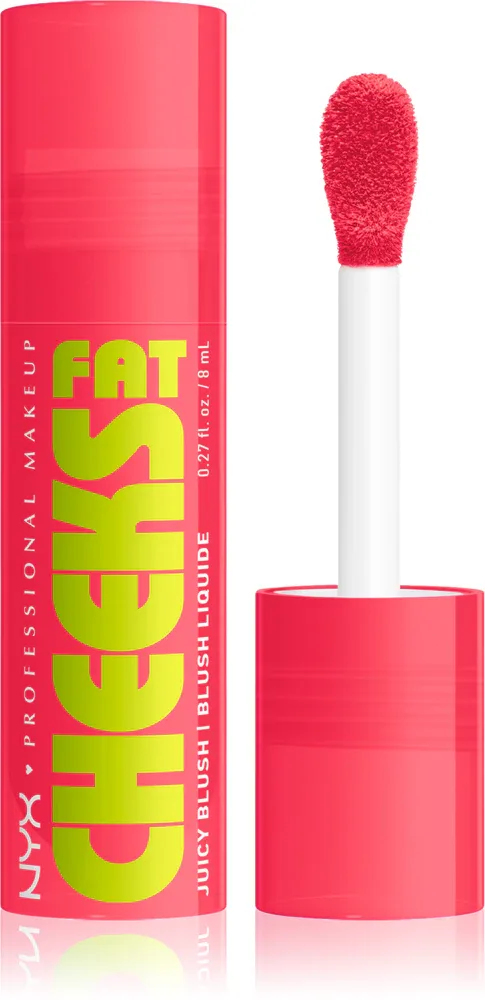 NYX Professional Makeup Fat Cheeks Juicy Blush - Румяна в жидкой форме, 8 мл, оттенок 06 Bouncin Berry