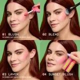 NYX Professional Makeup Fat Cheeks Juicy Blush - Румяна в жидкой форме, 8 мл, оттенок 06 Bouncin Berry — фото 5