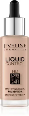 Eveline Cosmetics Liquid Control - Тональный крем с пипеткой, 32 мл, оттенок 025 Light Rose
