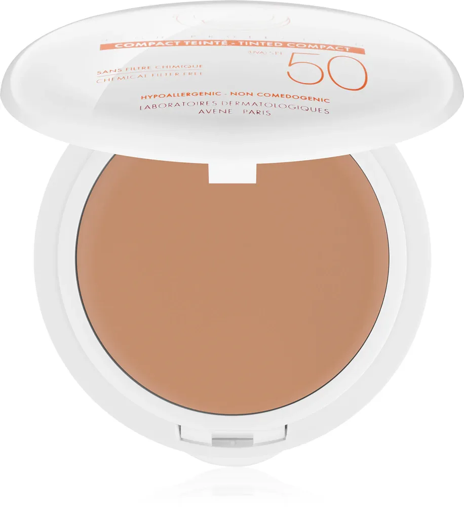 Тональное средство Avene Sun Mineral Tinted Compact компактное, солнцезащитное SPF 50, матовое, 10 г, оттенок Beige