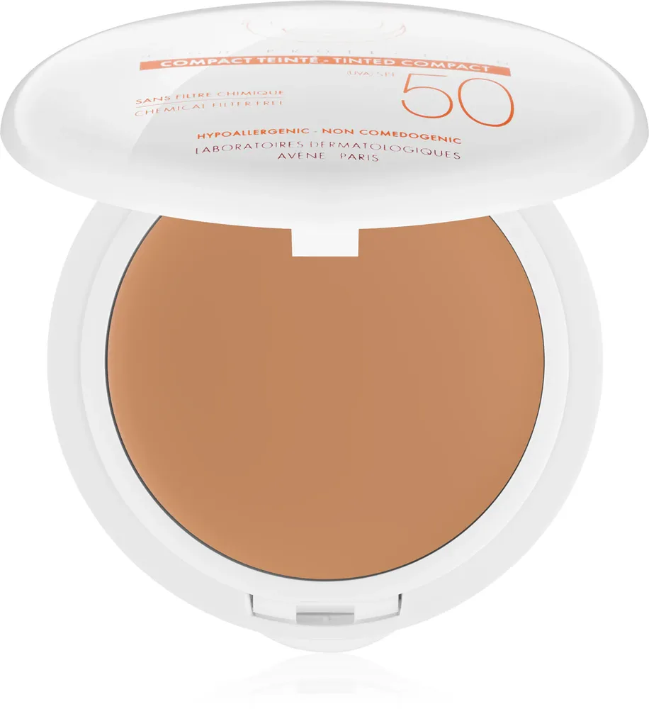 Тональное средство Avene Sun Mineral Tinted Compact компактное, солнцезащитное SPF 50, матовое, 10 г, оттенок Honey