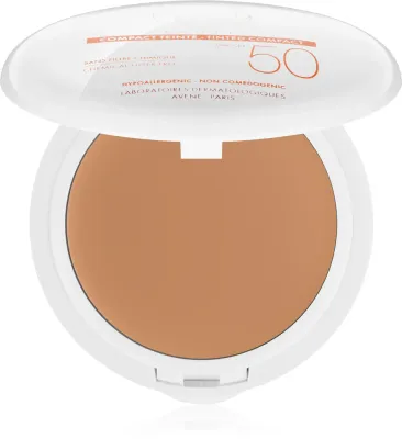 Тональное средство Avene Sun Mineral Tinted Compact компактное, солнцезащитное SPF 50, матовое, 10 г, оттенок Honey