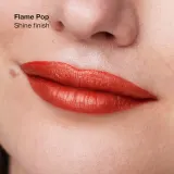 Clinique Pop Longwear Lipstick Shine - Блестящая помада, 3.9 г, оттенок Flame Pop — фото 3